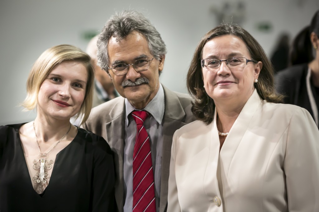 Karolina Malaczek, Hamilton Pereira e Ana Paula Zacarias.