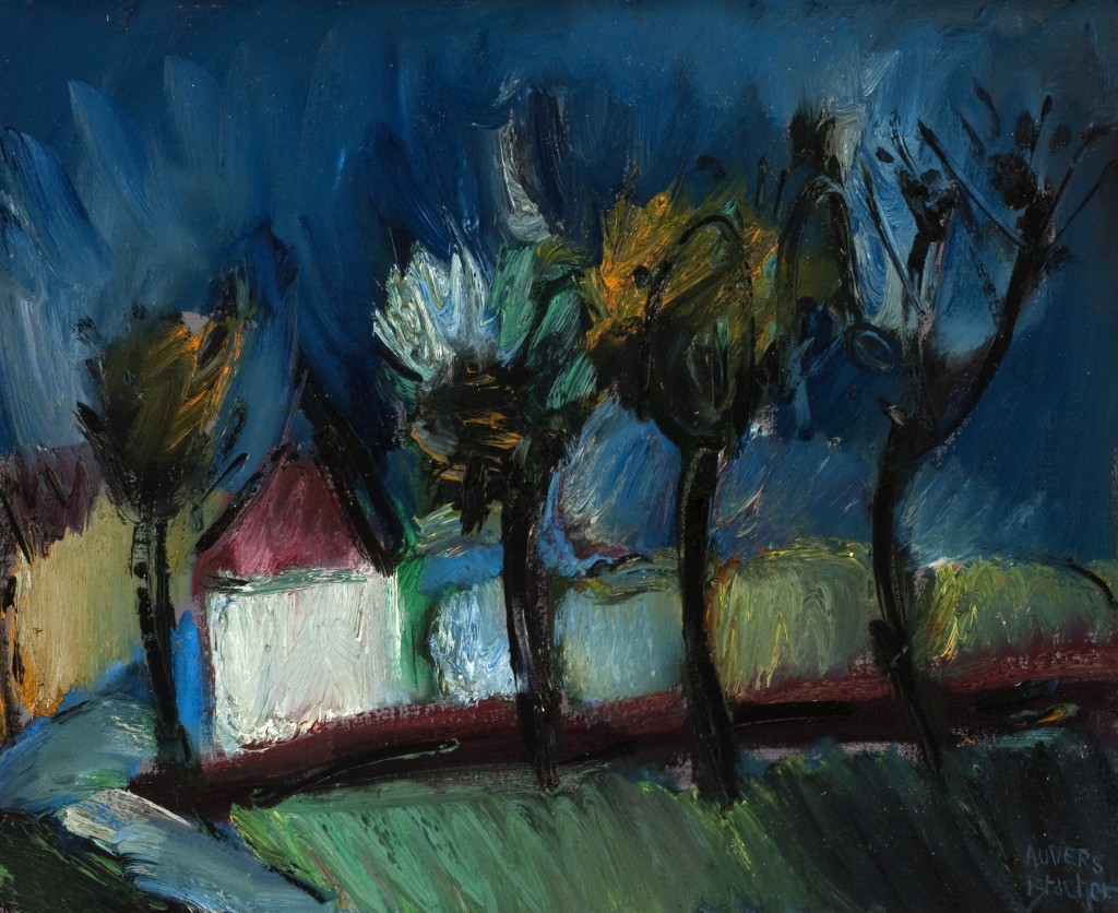 Árvores e Casas, da Serie Homenagem a Van Gogh (1990).