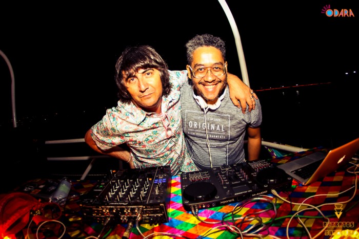 DJs Rubens Ca e Johnny Harp. Foto: Sinclair Maia.