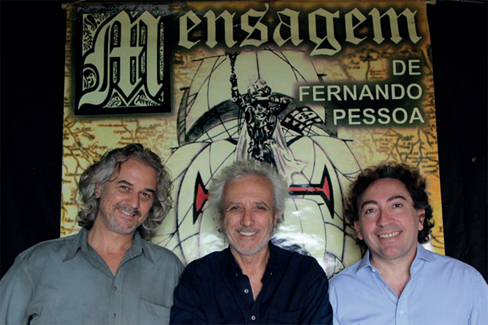 Os Bandarra. Cláudio Vinícius, André Luiz Oliveira e Ocelo Mendonça. Divulgação.