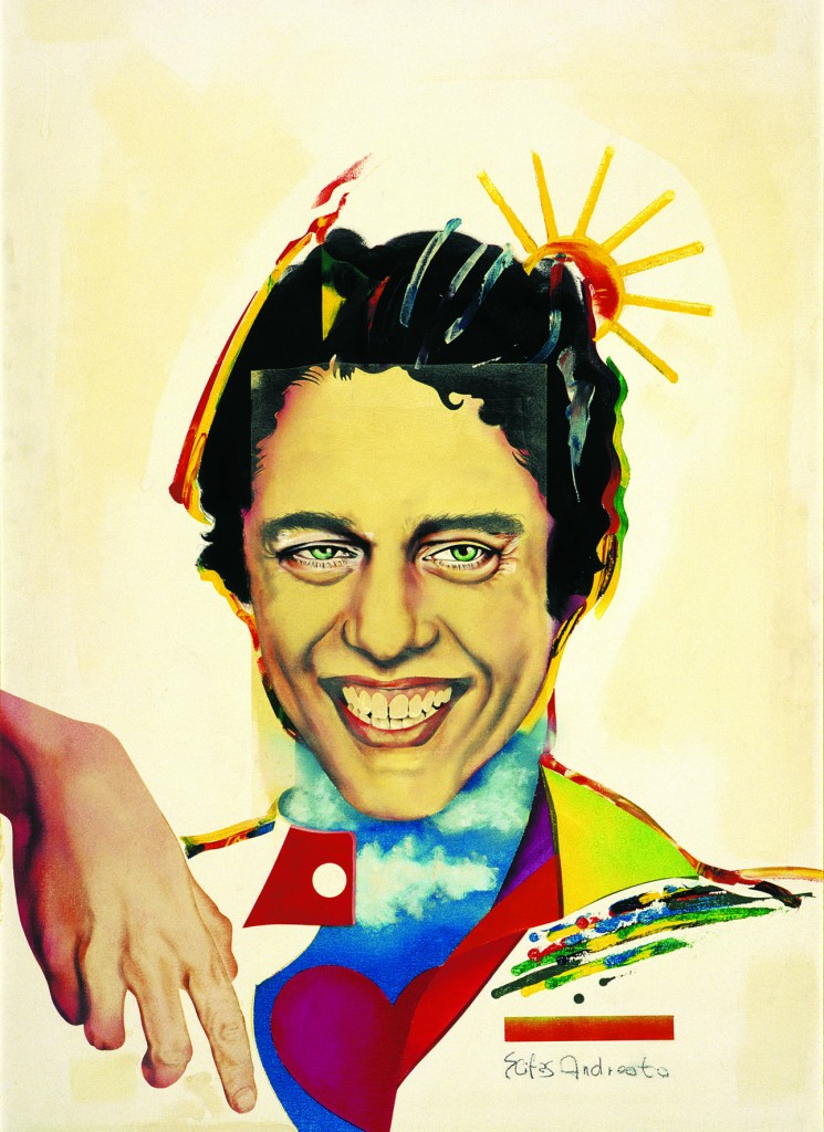 Retrato de Chico Buarque para a coleção de CDs e fascículos MPB Compositores, da Editora Globo, que Elifas concebeu e produziu.