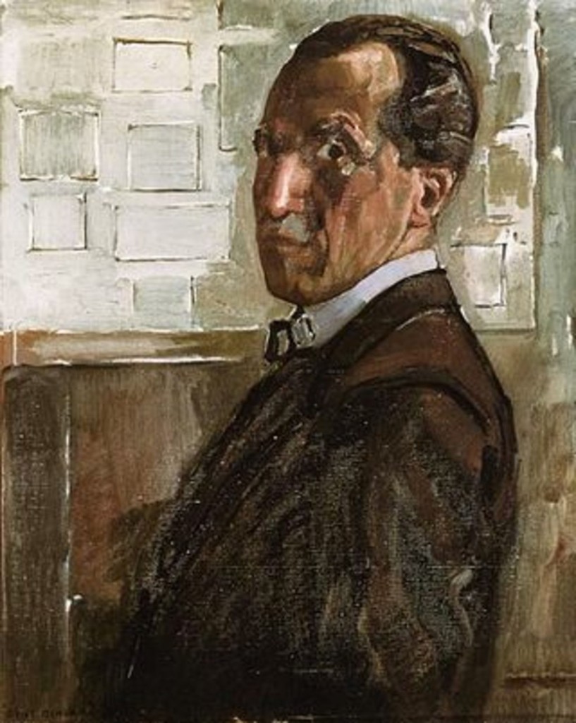 Autorretrato de Piet Mondrian (1918).