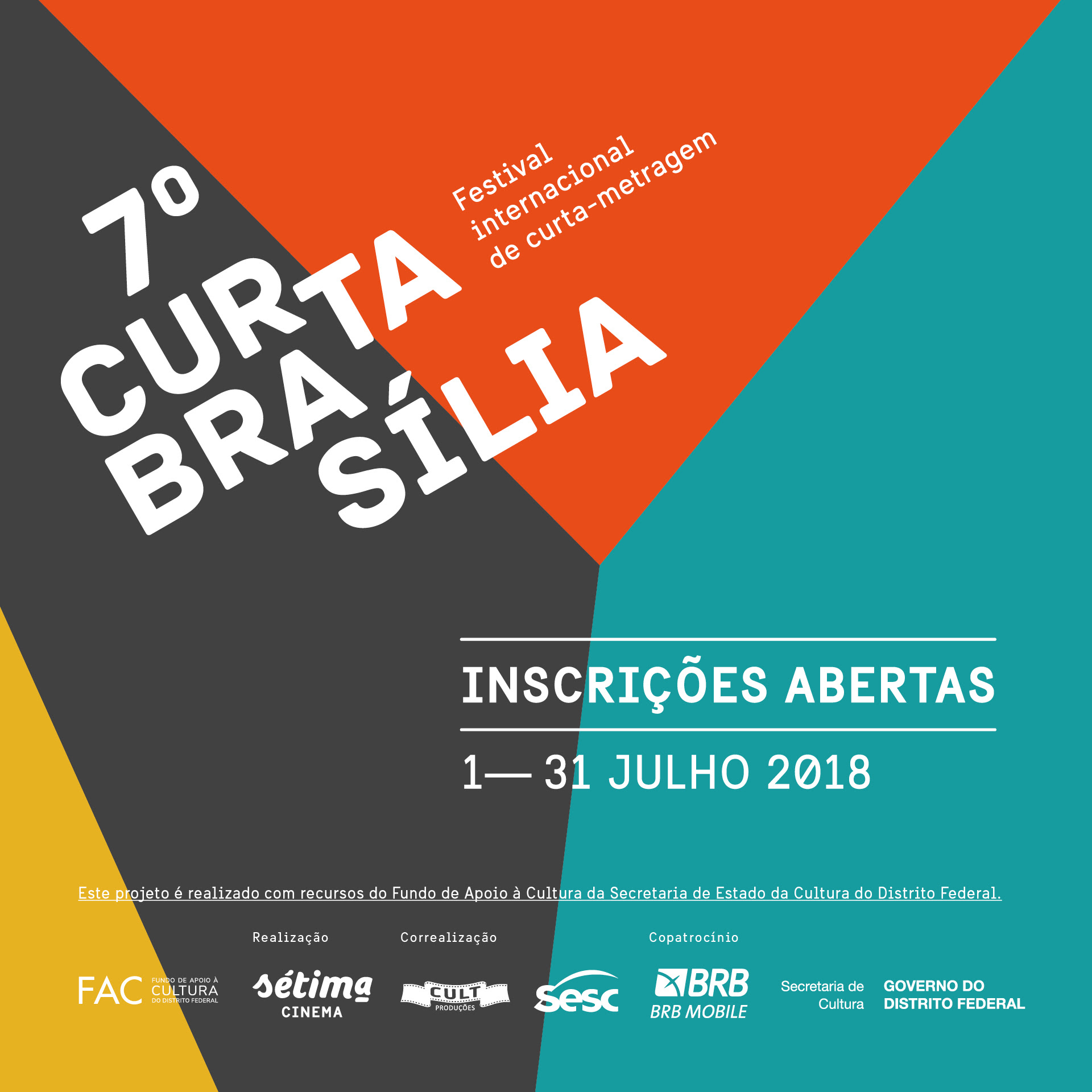 7º Curta Brasília – Festival Internacional de Curta-Metragem de Brasília está com inscrições abertas
