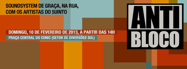 Soundsystem de graça na segunda de Carnaval.