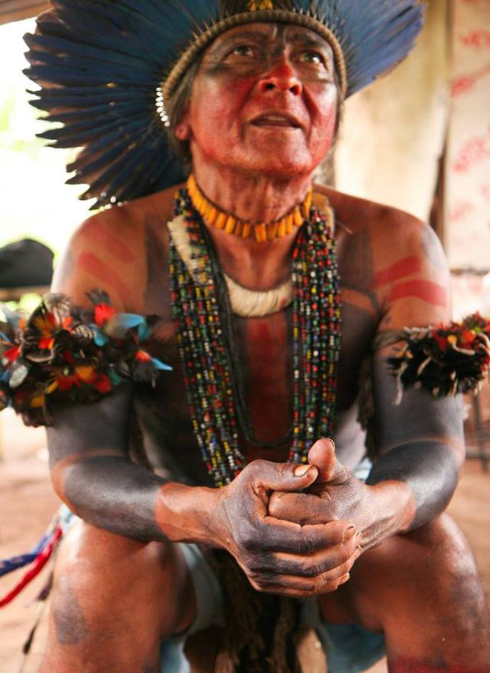 Limpeza energética e cura com índios Fulni-ô no Santuário dos Pajés.