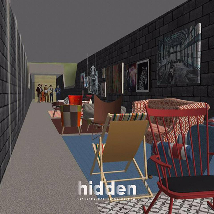 Projeto Hidden leva uma sala de estar com música e gastronomia para uma passagem subterrânea da Avenida das Nações.