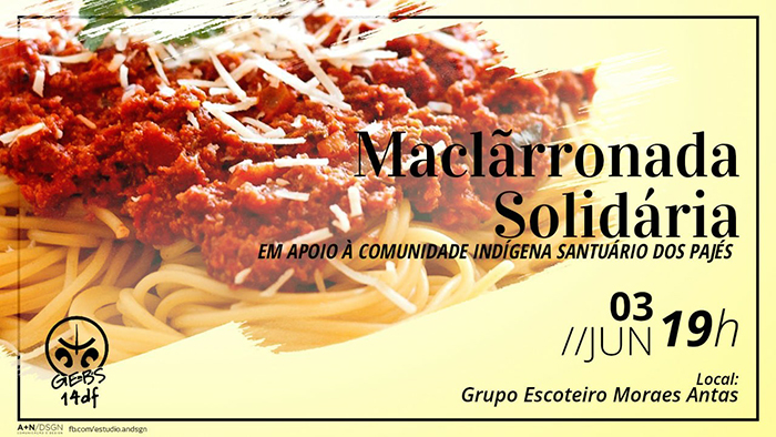 Maclãrronada Solidária visa ajudar o Santuário dos Pajés.