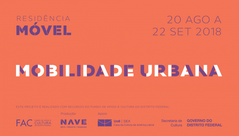 Residência Móvel seleciona artistas interessados em pesquisar sobre deslocamento urbano no DF.