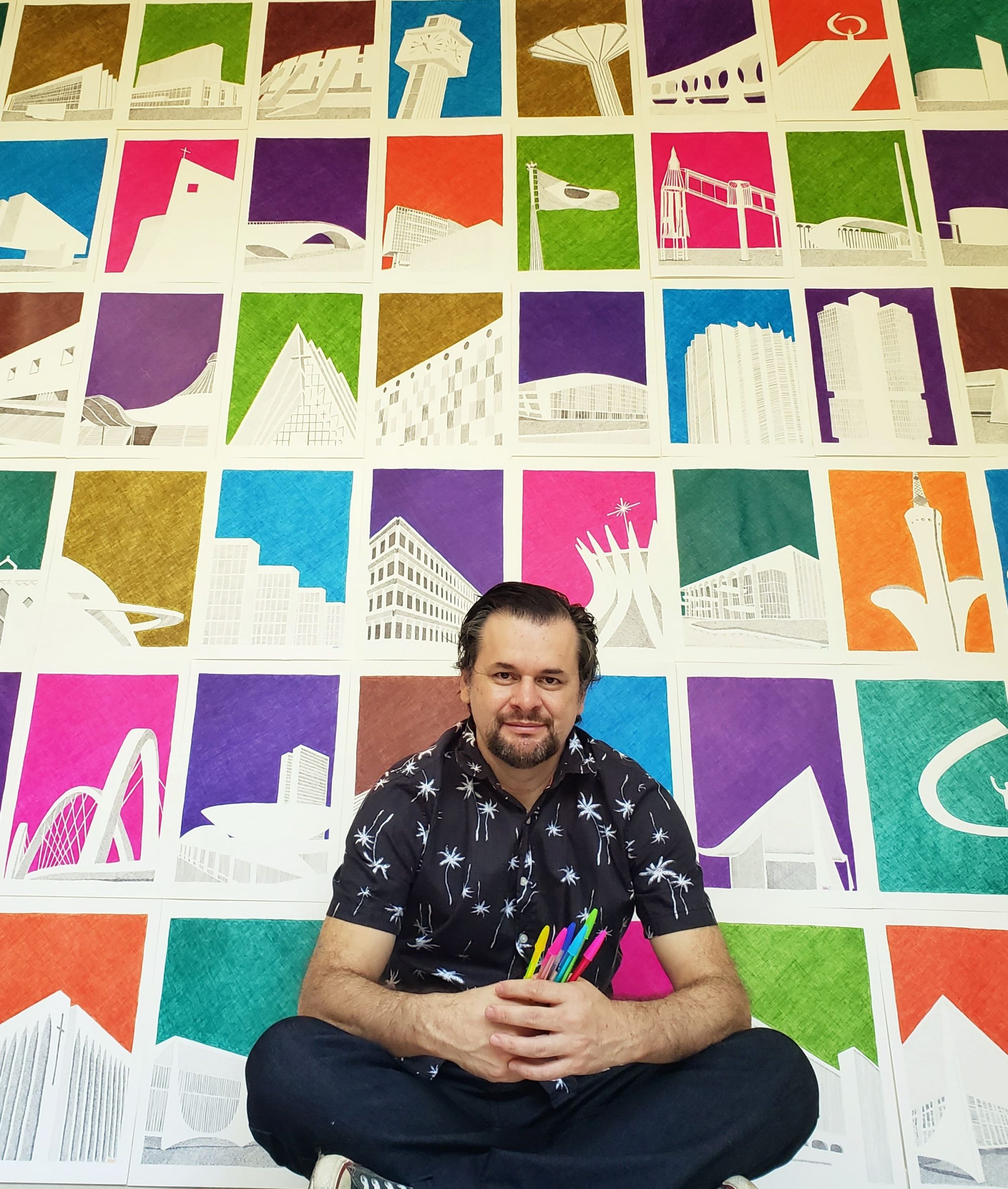 Sessenta obras do artista Jailson Belfort homenageiam os 60 anos de Brasília